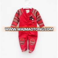 R&H factory hot sales 2017 new style Christmas baby home wear