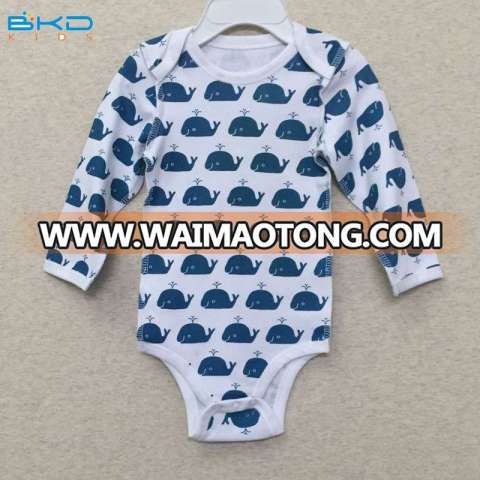 Custom Size Baby Clothing Long Sleeve Infant Onesie