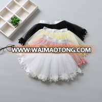 S16736A New children skirt casual style bow design beautiful girl skirt