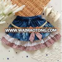 S13138A kids skirt top model one piece skirt