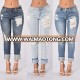 American Style Ninth pants Women New Fashion Curling Frame Denim Jeans