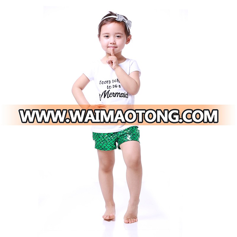 2016 summer new fashion children outfit Mermaid costume baby clothes set M6050503